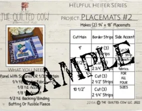 Helpful Heifer Placemats #2