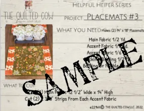 Helpful Heifer Placemats #3