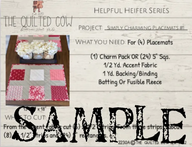 Helpful Heifer Simply Charming Placemat #1