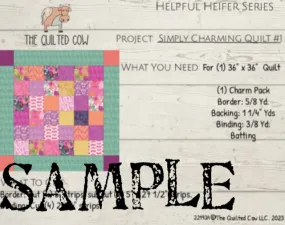 Helpful Heifer Simply Charming Quilt #1