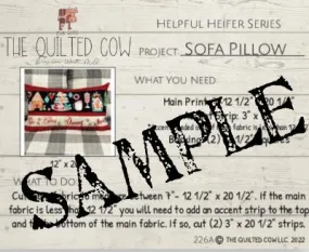 Helpful Heifer Sofa Pillow