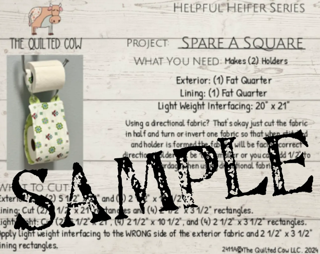 Helpful Heifer Spare A Square