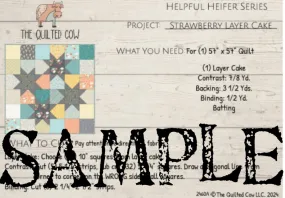 Helpful Heifer Strawberry Layer Cake Quilt