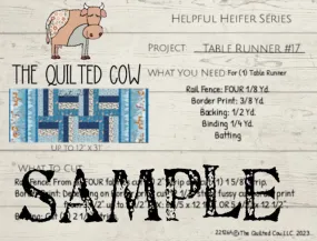 Helpful Heifer Table Runner #17
