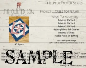 Helpful Heifer Table Topper #11