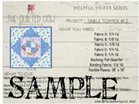 Helpful Heifer Table Topper #12