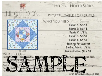 Helpful Heifer Table Topper #12
