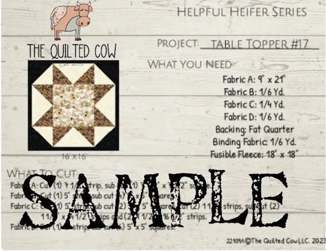 Helpful Heifer Table Topper #17