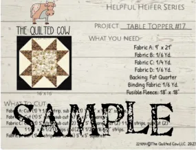 Helpful Heifer Table Topper #17