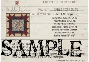 Helpful Heifer Table Topper #6