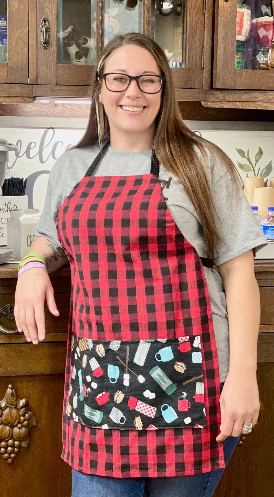 Helpful Heifer Tea Towel Apron