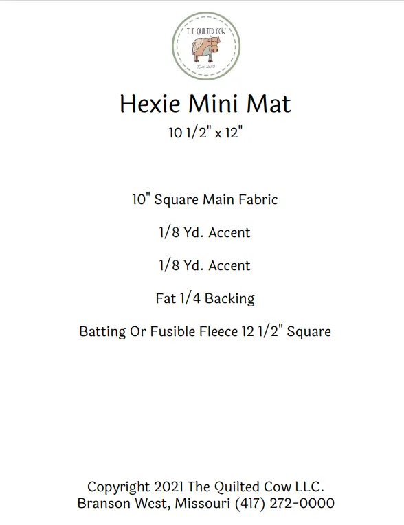 Hexie Mini Mat