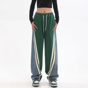 High Waist Contrast Color Sweatpants