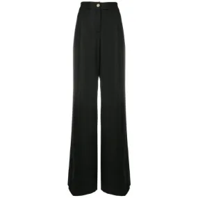 High Waist Palazzo Trousers - Black