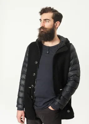 Hooded Parka in Black - Less Choice