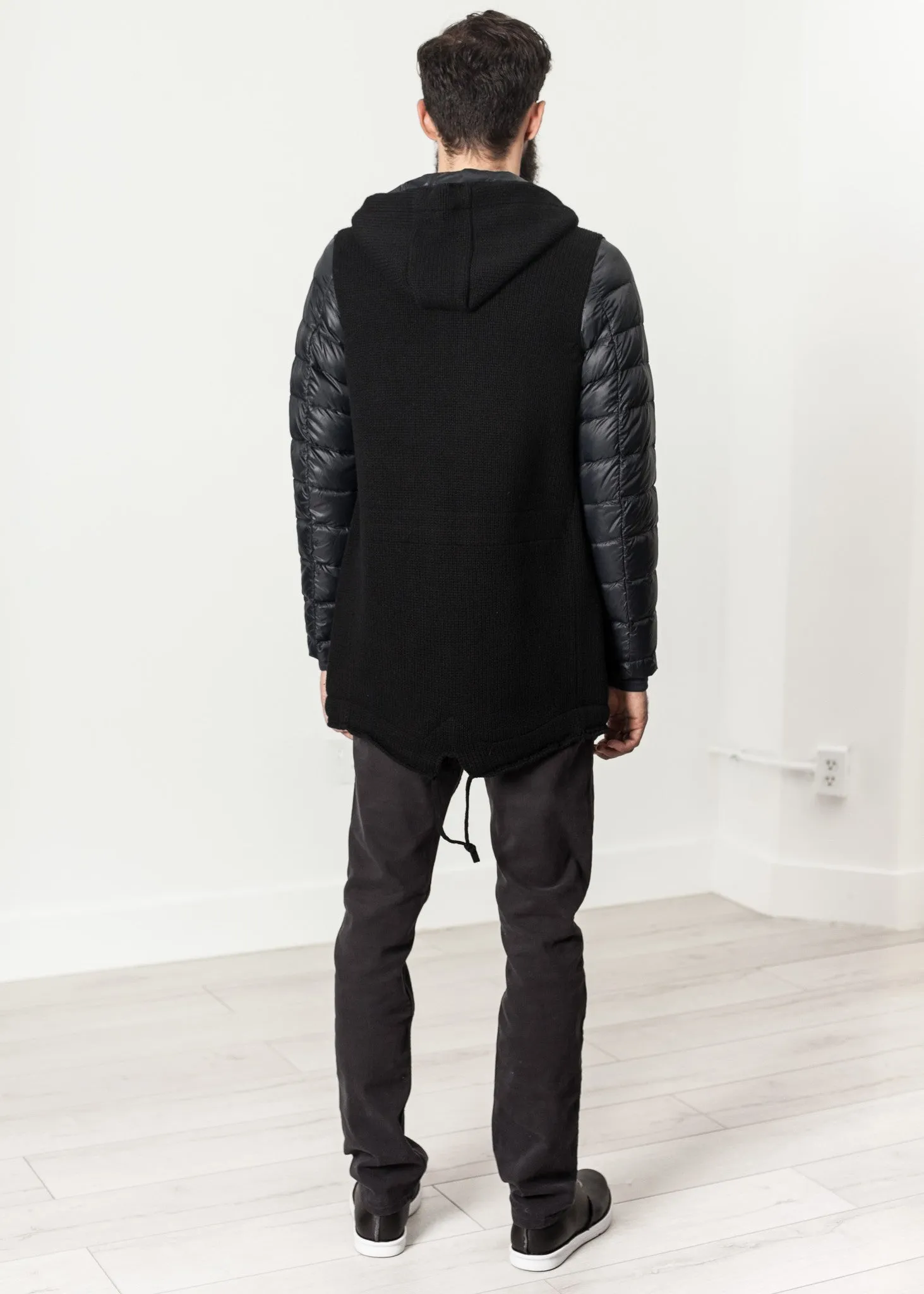 Hooded Parka in Black - Less Choice