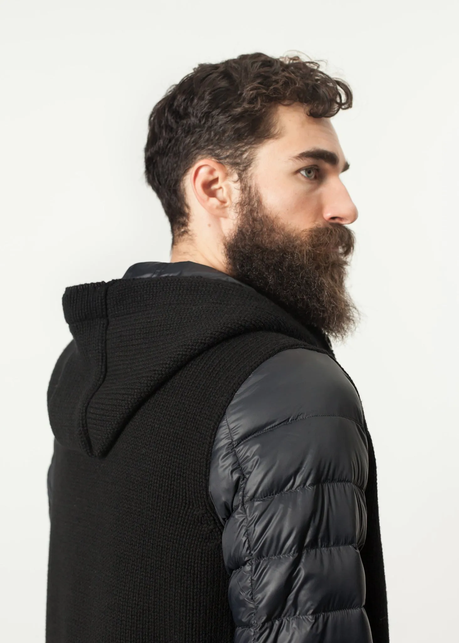 Hooded Parka in Black - Less Choice