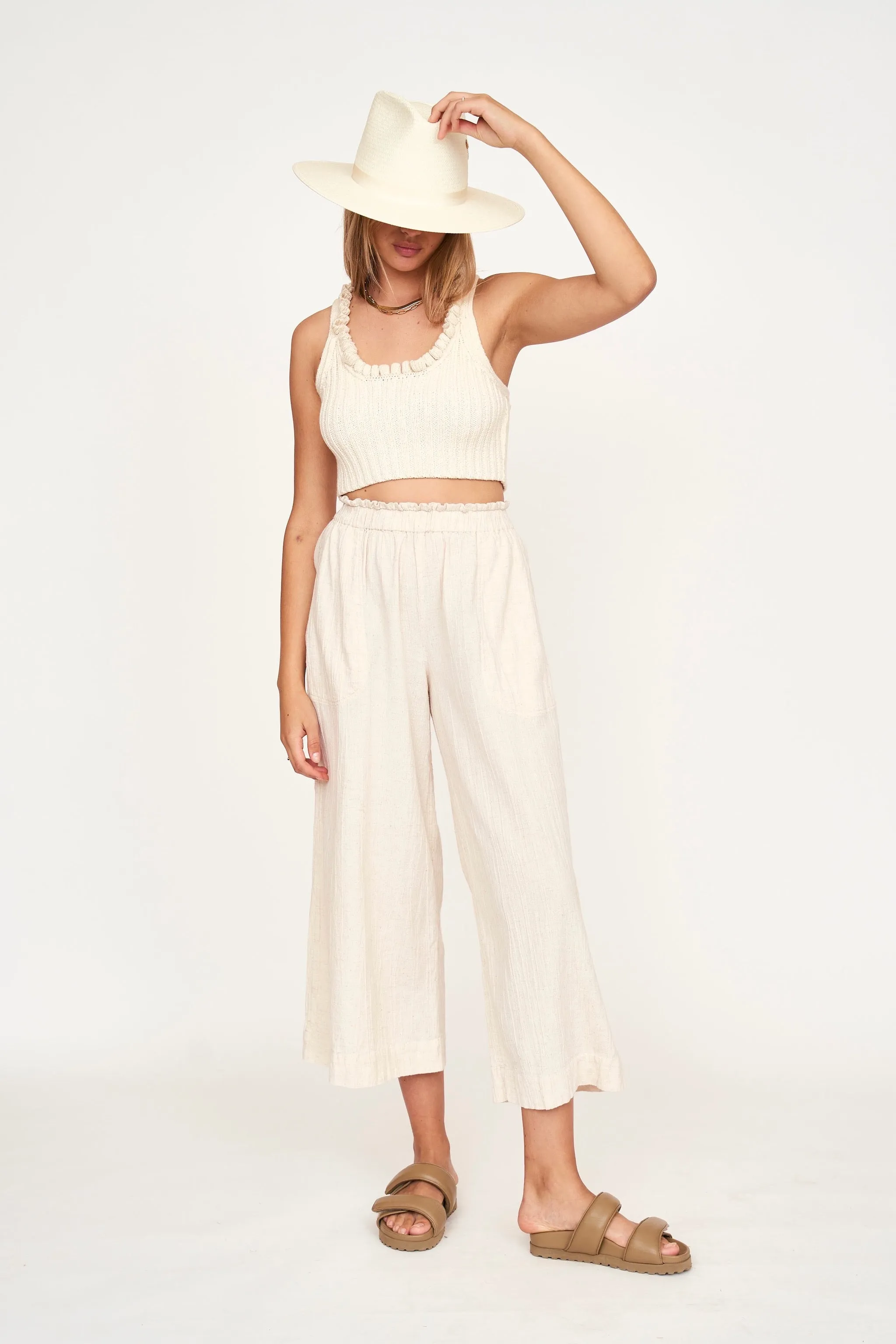 Ischia Knit Top in Cream