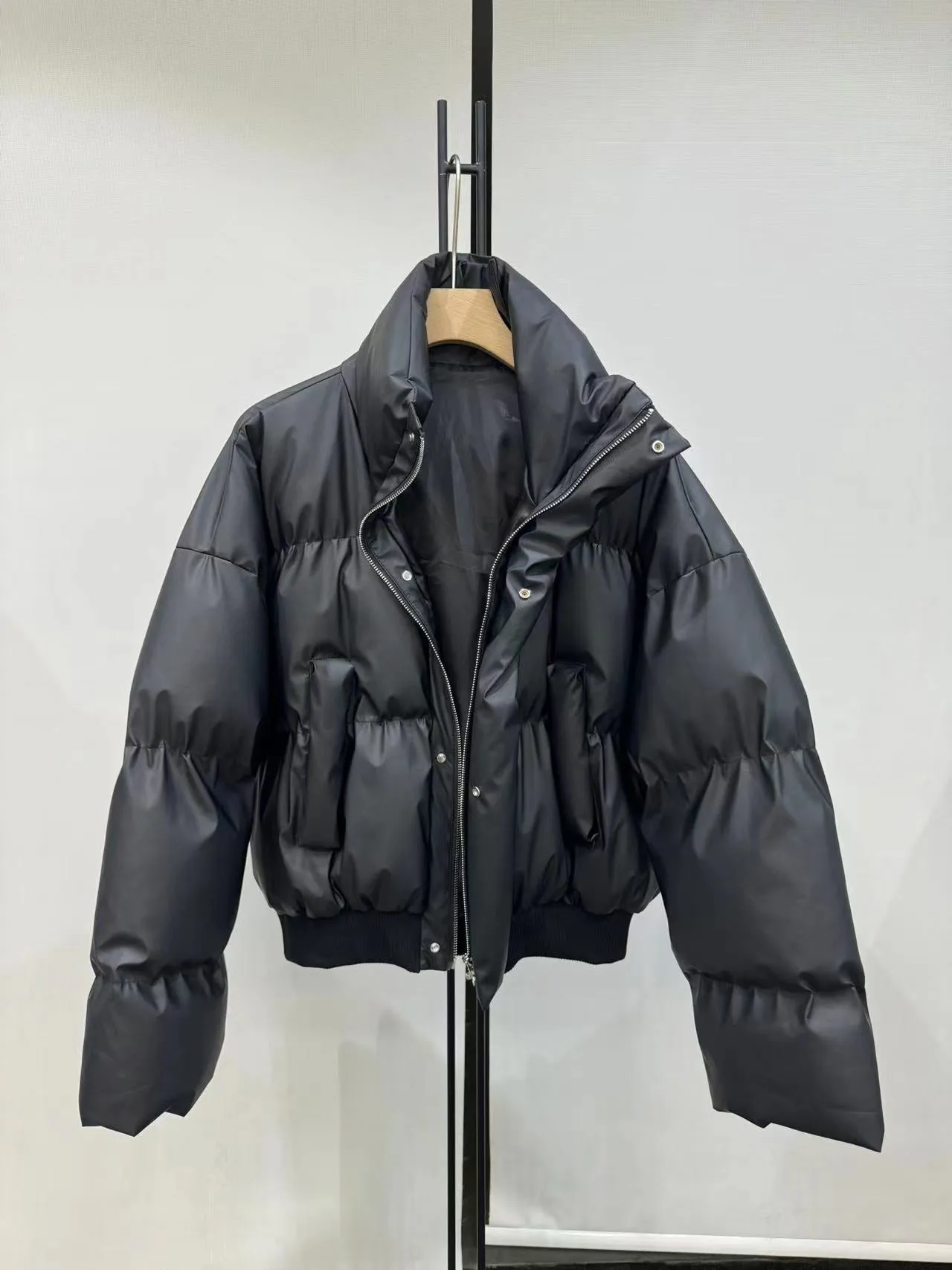 Jinquedai streetwear men outfits Autumn and Winter New American Retro Stand Collar Thickened Warm Coat Couple Cotton-Padded Coat Men's Bread Coat