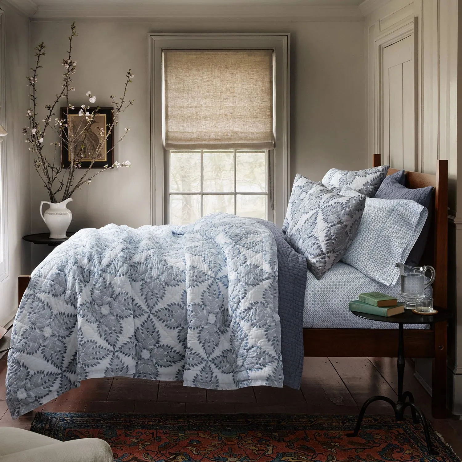 John Robshaw Dasati Lapis Quilt