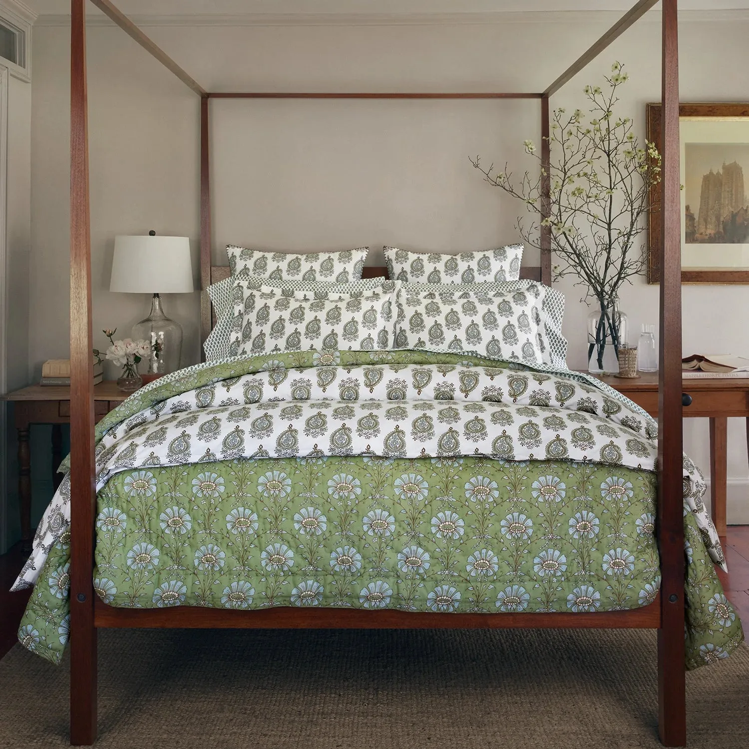 John Robshaw Jeeva Sage Quilt