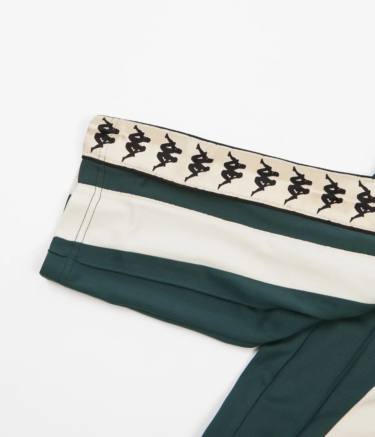 Kappa Kontroll Banda Sweatpants - Dark Green / Light Beige