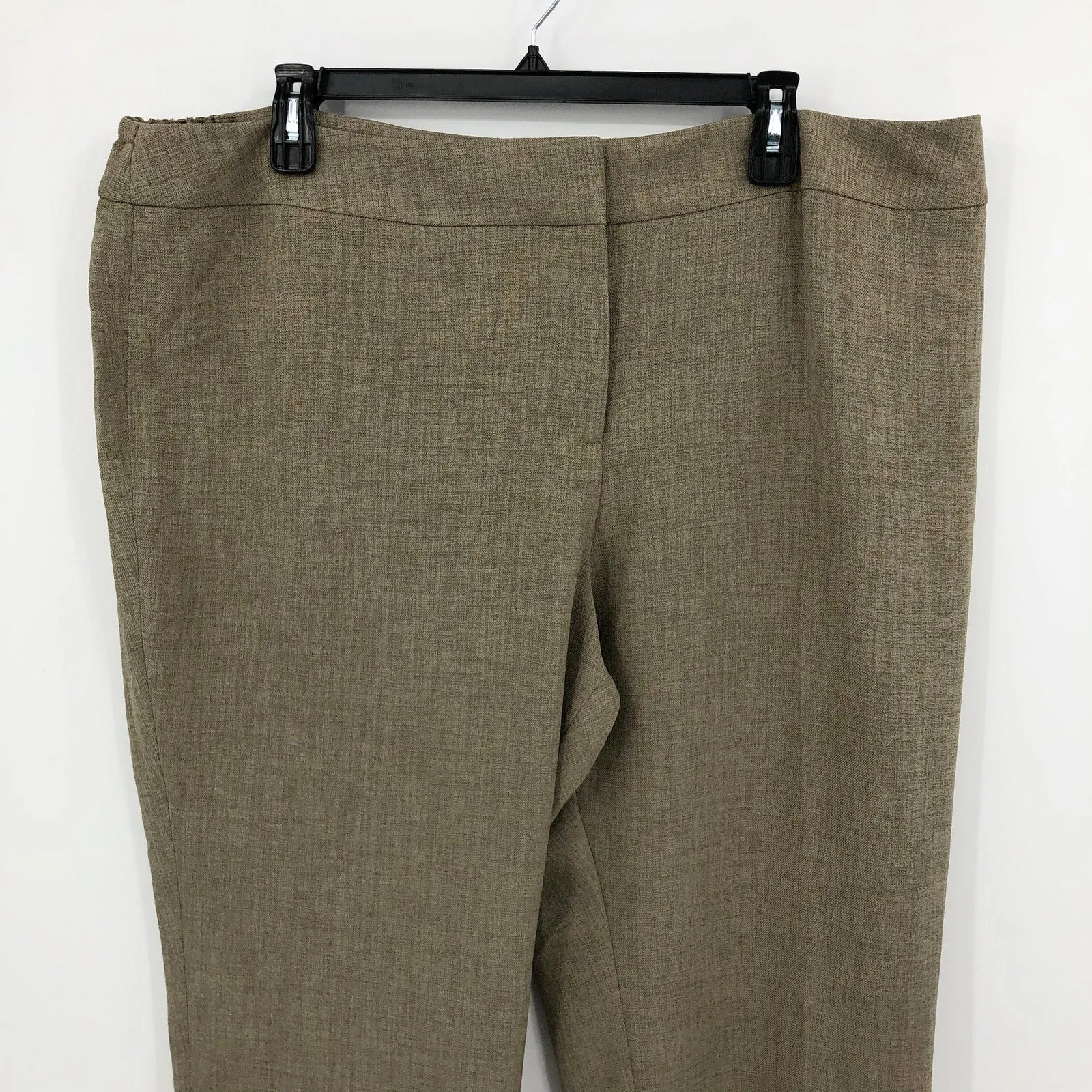 KASPER Women's Dress Pants 24W PLUS Cypress Slim Fit High Waist Flat Front NWT