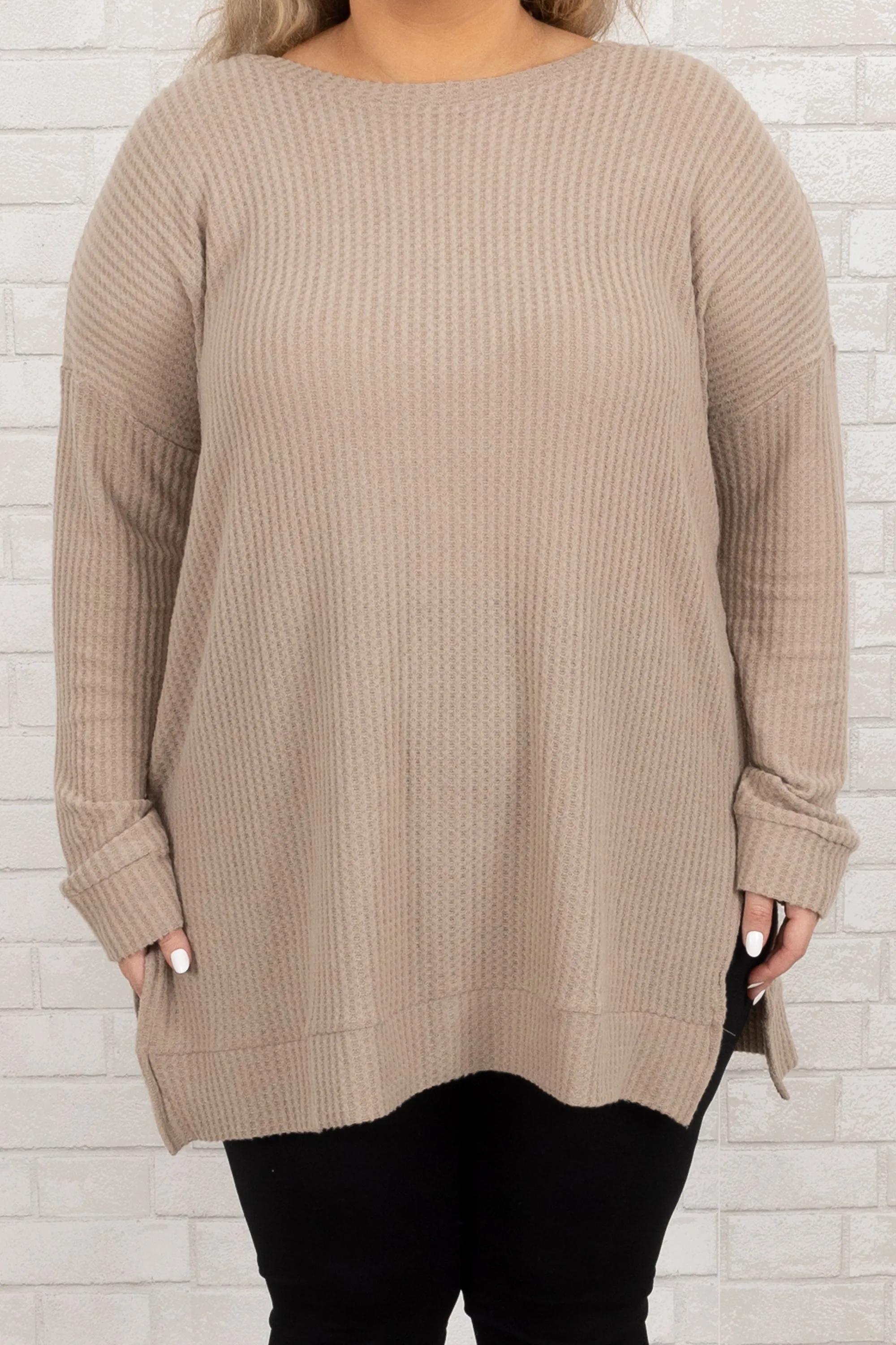 Keeping It Cute Tunic, Ash Mocha