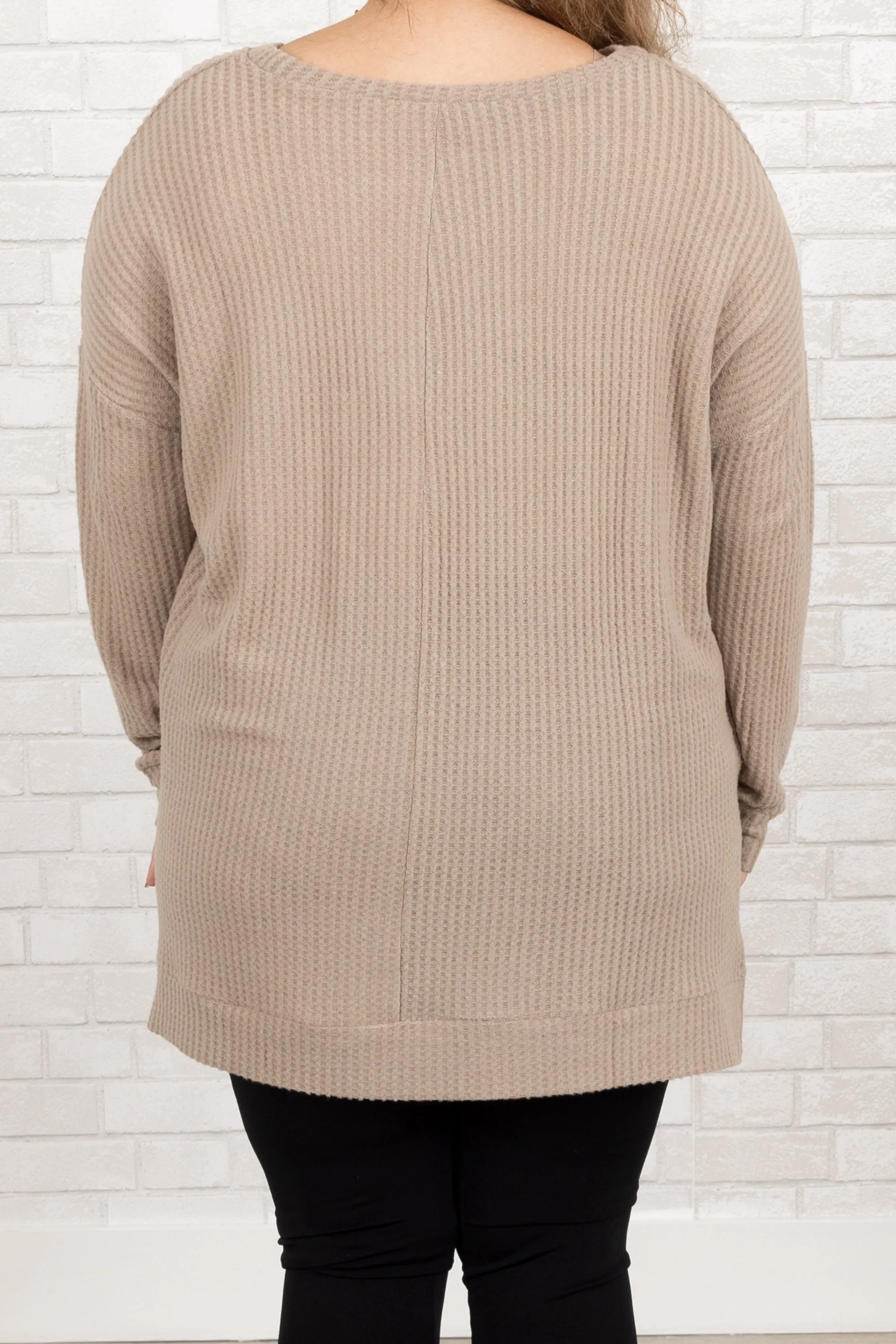 Keeping It Cute Tunic, Ash Mocha