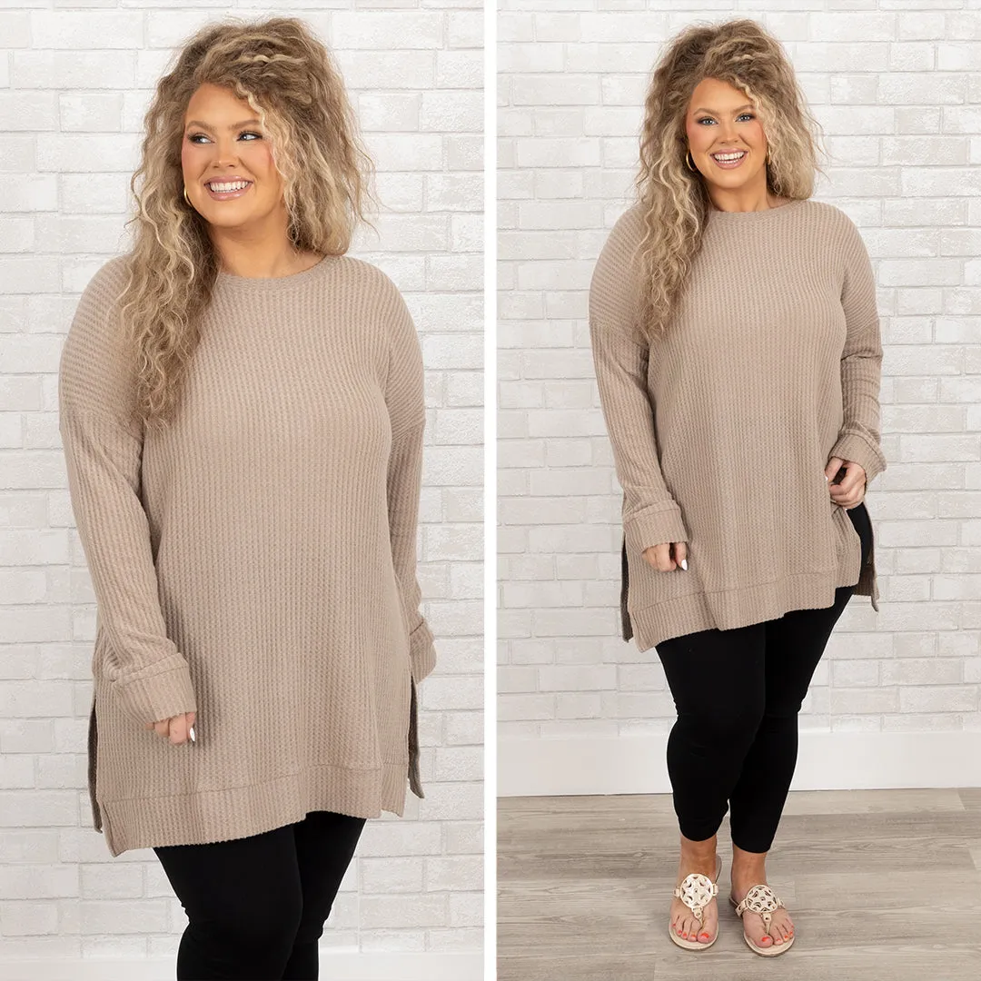 Keeping It Cute Tunic, Ash Mocha