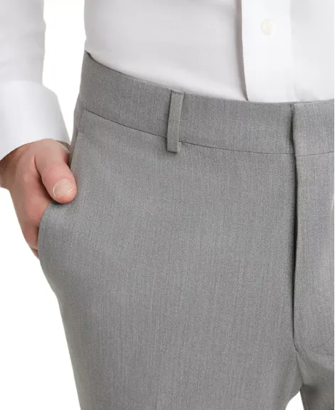 Kenneth Cole Reaction Mens Slim fit Dress Pants 36 / 30 Light Grey