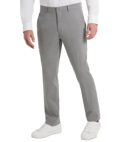 Kenneth Cole Reaction Mens Slim fit Dress Pants 36 / 30 Light Grey