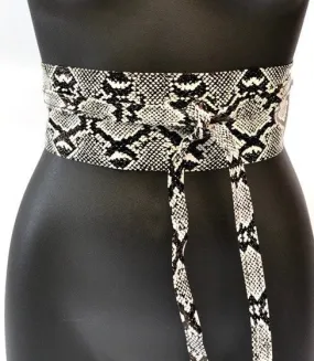 Kimono Belt - Leopard and Snake Print