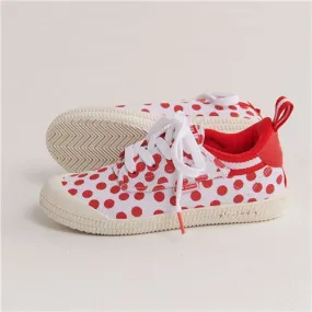 Kip & Co X Volley Red Polka Dot Heritage Low Sneaker **FINAL SALE**