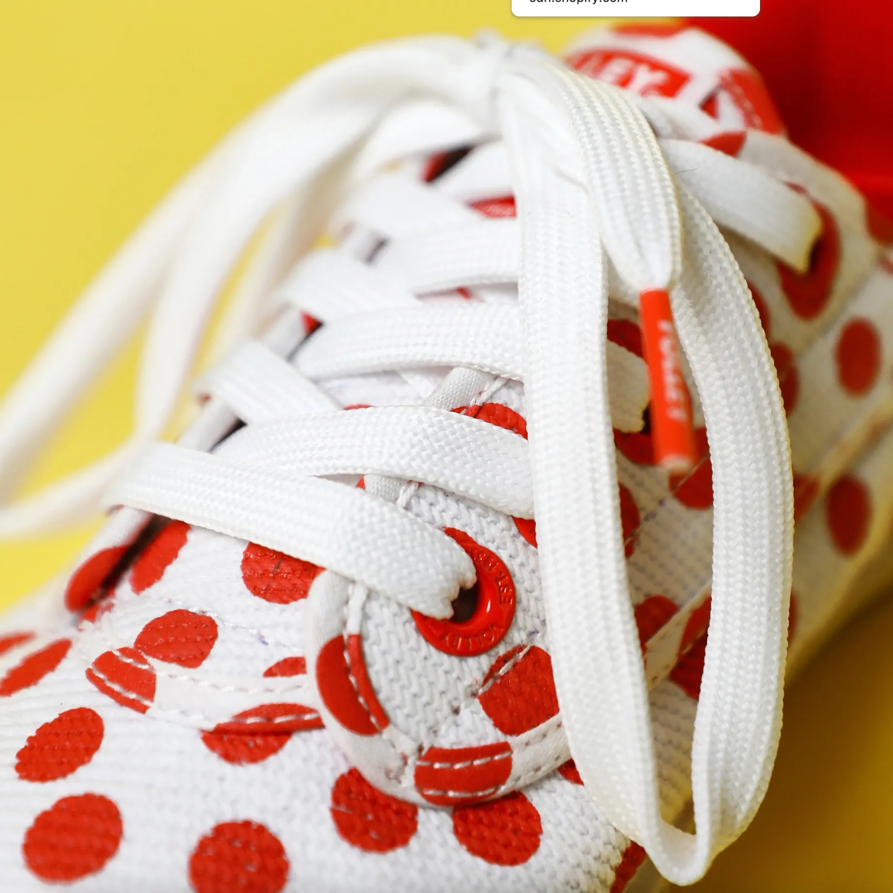 Kip & Co X Volley Red Polka Dot Heritage Low Sneaker **FINAL SALE**