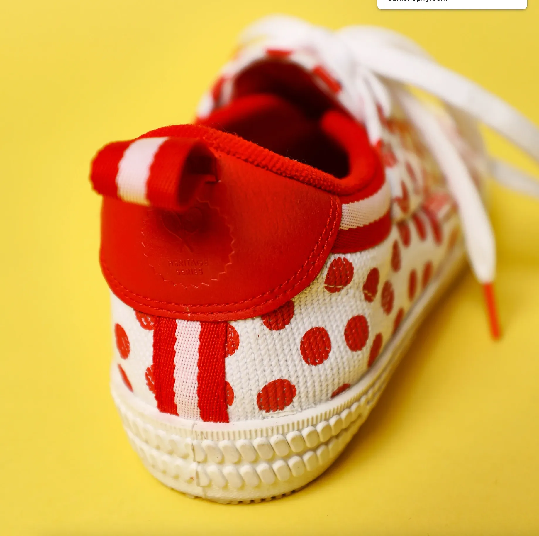 Kip & Co X Volley Red Polka Dot Heritage Low Sneaker **FINAL SALE**