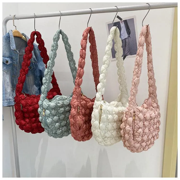 Ladies Lightweight Puffer Cloud Handbag SKAB020