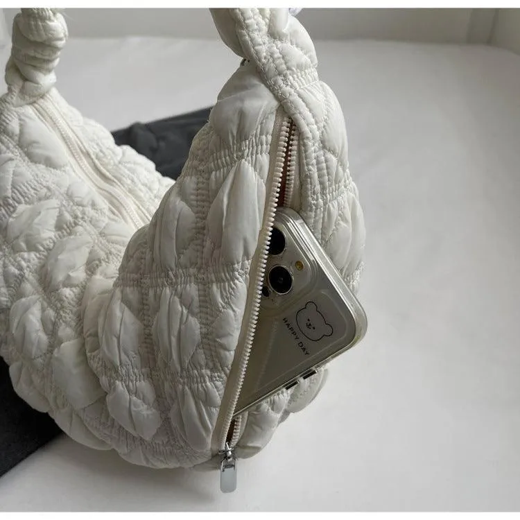 Ladies Puffer Looking Lightweight Cloud Handbag SKAB014