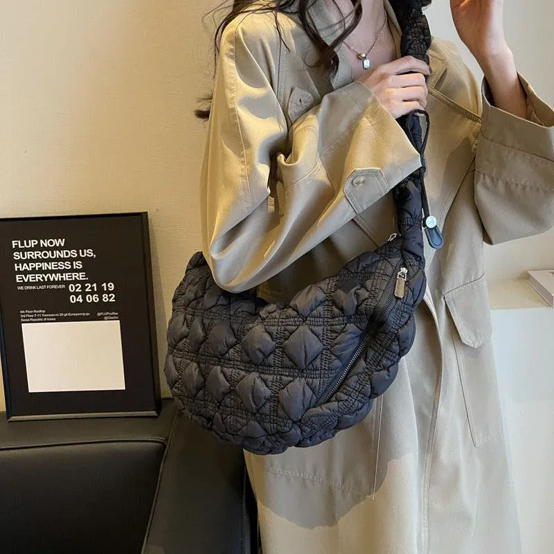 Ladies Puffer Looking Lightweight Cloud Handbag SKAB014