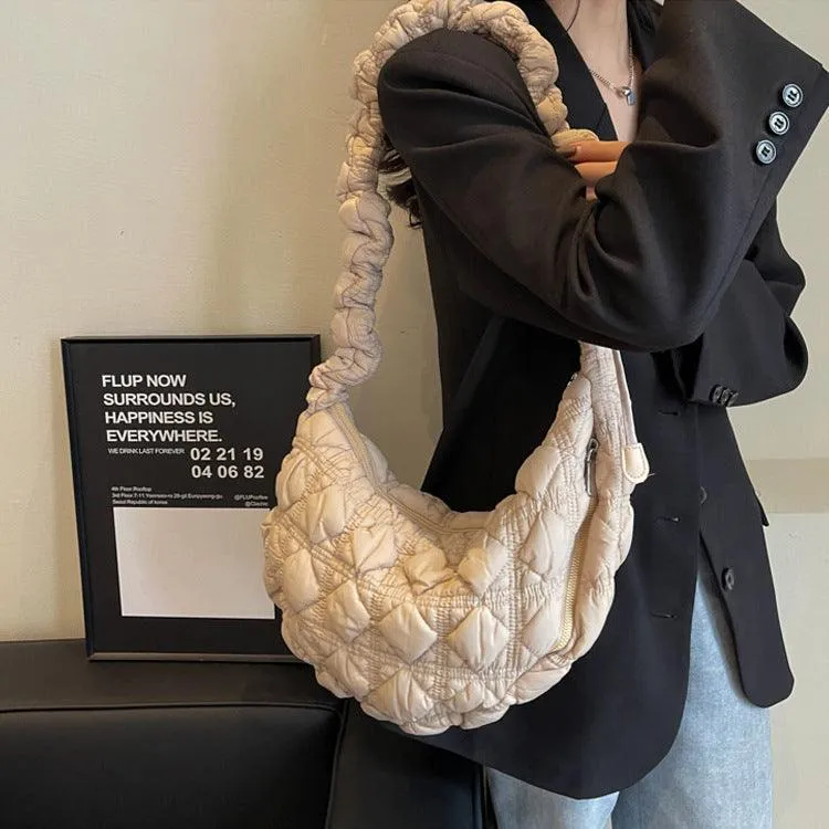 Ladies Puffer Looking Lightweight Cloud Handbag SKAB014