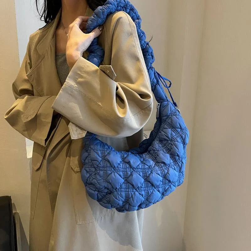 Ladies Puffer Looking Lightweight Cloud Handbag SKAB014