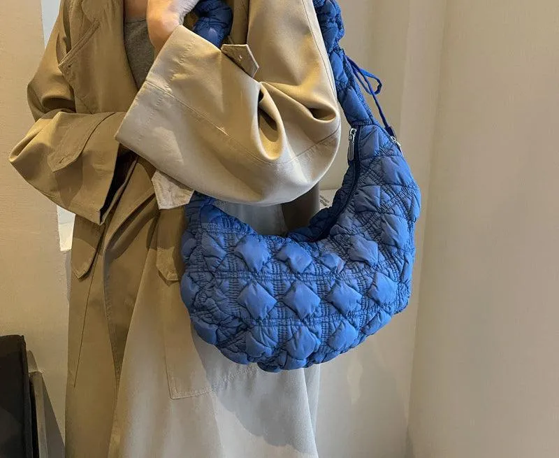 Ladies Puffer Looking Lightweight Cloud Handbag SKAB014