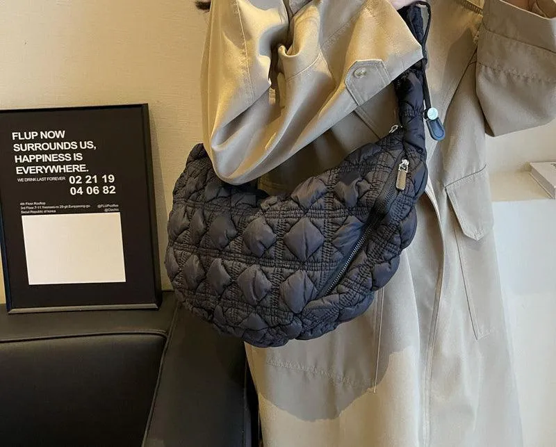 Ladies Puffer Looking Lightweight Cloud Handbag SKAB014