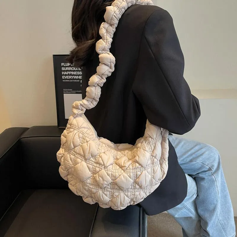 Ladies Puffer Looking Lightweight Cloud Handbag SKAB014