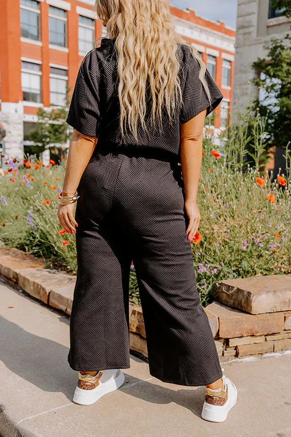 Lattes First High Waist Trousers in Black Curves