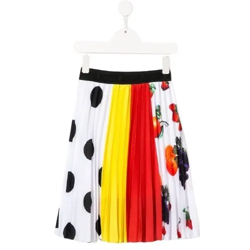 Logo Pleated Skirt