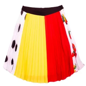 Logo Pleated Skirt