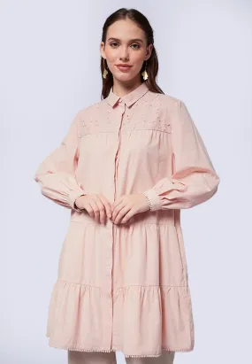 Long Sleeve Tunic with Shirt Collar Citra Kirana for et cetera