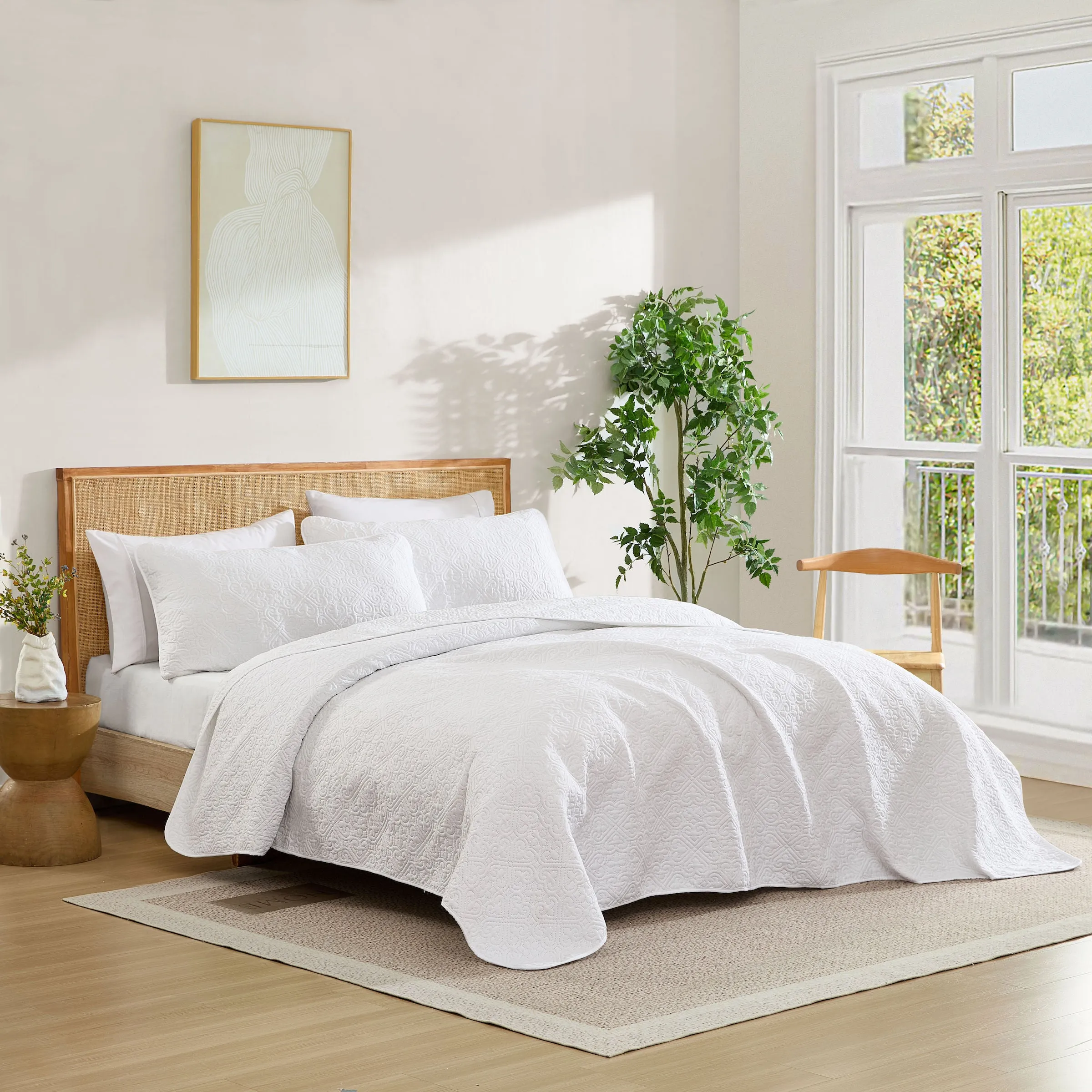 Lorenzo - 3 Piece Quilt Set, Lightweight Bedspread Coverlet Set