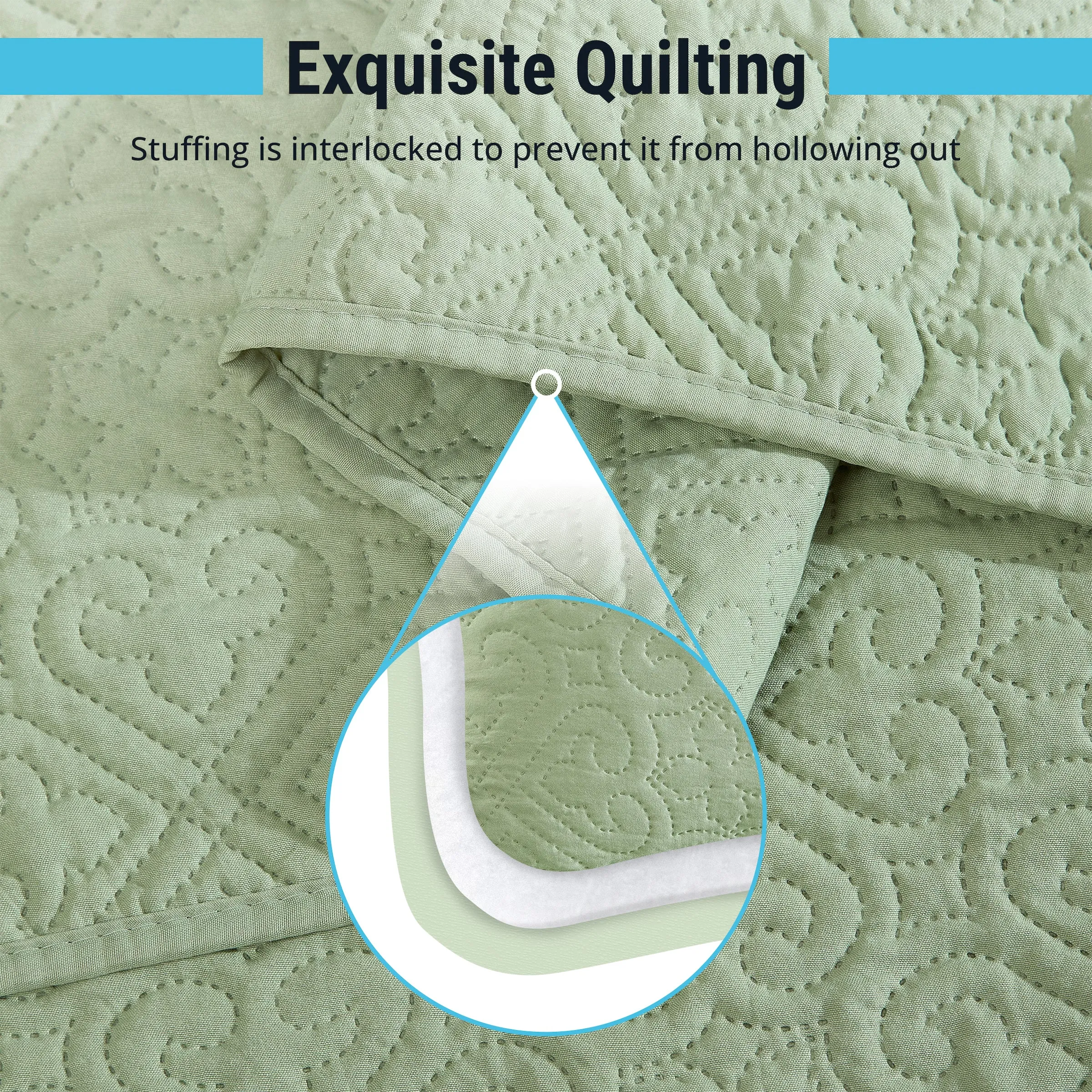 Lorenzo - 3 Piece Quilt Set, Lightweight Bedspread Coverlet Set